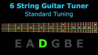 6 String Guitar Tuner - Standard Tuning