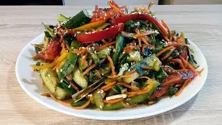 Такой ВКУСНЫЙ САЛАТ из самых простых ОВОЩЕЙ Вы точно еще не готовили. Готовлю его каждую неделю!