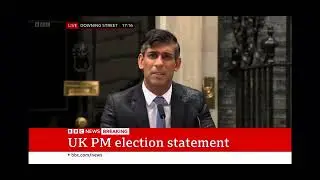 'Things Can Only Get Better' drowns out Sunak's General Election announcement
