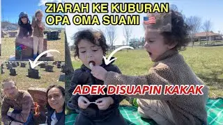 ZIARAH KE KUBURAN KAKEK NENEKNYA SUAMI-PIKNIK DITAMAN