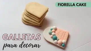 Galletas de vainilla para fondant o glasé | Fiorella Cake