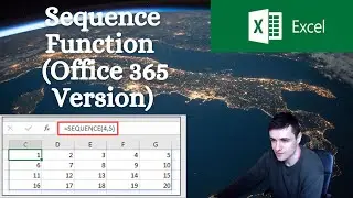 How to use Sequence function in Excel (office 365 version)