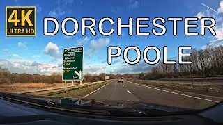 ASMR 4K Driving No Talking No Music - Car Sleep Inducing - Dorchester to Poole  England UK 2023
