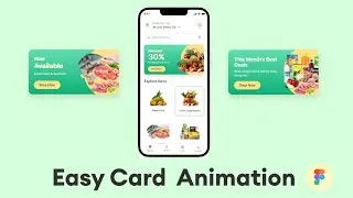 Easy Card Animation | UI Design Tutorial