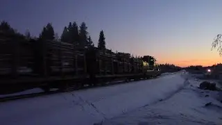 Finnish Trains in Northern Finland November 2023