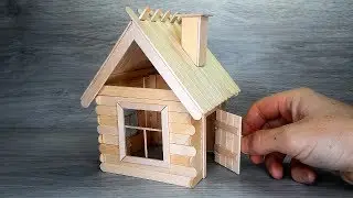 Popsicle Stick House DIY