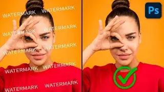 Remove a WATERMARK in Photoshop CC 2024 - Photoshop Tutorial