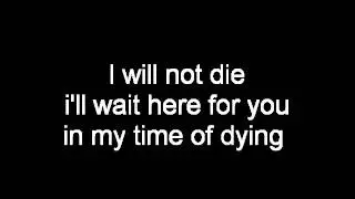 Three Days Grace Time Of Dying Lyrics