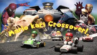 Marvel, Transformers, Paciffic Rim and Mario Kart Stop motion Interactive Crossover!!