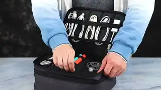 CAOODKDK Electronics Accessories Organizer Pouch Bag, Electronic