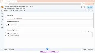 Make a string uppercase or lowercase in Google Colab