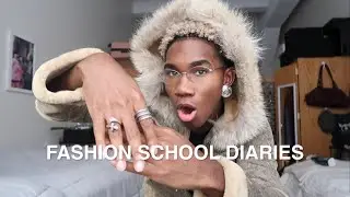 NYC FASHION SCHOOL DIARIES | hanging with friends, class, stressed (ofc)