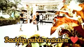 TokTok Stunts On Public Relations.Flip In Public Girls Reaction 😍#filp #publicreaction #stunts