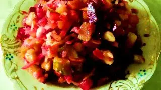 Russian Vinaigrette Salad Recipe // VINAIGRETTE BEET POTATO SALAD
