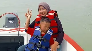 PERTAMA KALI NAIK SPEED BOAT ‼️😱 - #jetski #speedboat #kuda