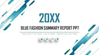 Free Business Report PowerPoint Template 07