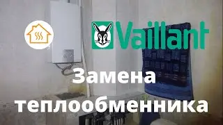 Vaillant  газовый проточный водонагреватель. Замена теплообменника