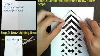 Kirigami tutorial : How to make kirigami : Easy and simple Kirigami