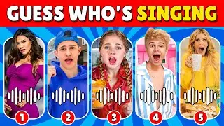 Guess Who’s Singing? 🎤🎶 | Guess YouTuber' By VOICE? | Royalty Family, Ninja Kidz TV, Salish & Nidal