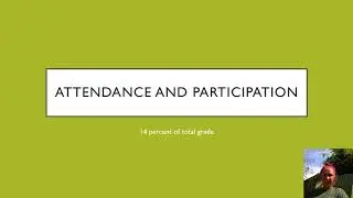 Intro syllabus typical class attendance
