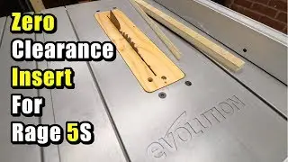 Zero Clearance Insert Plate for Evolution Rage 5S