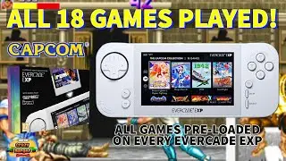 Evercade EXP Capcom Collection - ALL 18 Games Played!