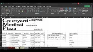 In Practice Excel 365: Application Capstone Project 2 (Chs. 5-7) CourtyardMedical Excel ACP 2 xlsx