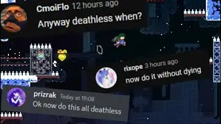 Celeste Chapter 1 deathless.. but the floor is spikes.