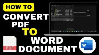 How to Convert PDF to Word Document Without Losing Formatting | Offline Method (2025)