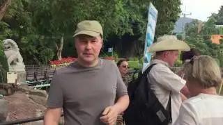 Развлечение поймать арапайму на веревку