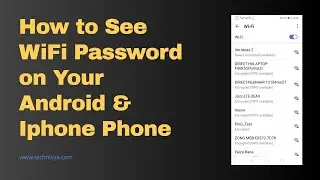 See Wifi Password On Android without root