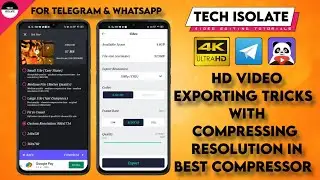 Best Video Compressing App for Android  Best Compressing tricks for fullscreen Videos 1080p
