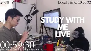 Study With Me Live Pomodoro 60/10🦍🌱
