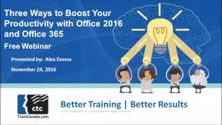 Three Ways to Boost Your Productivity with Office 2016 and  Office 365