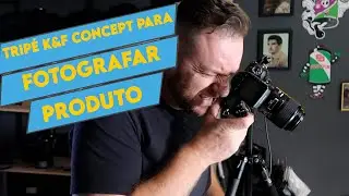 Fotografando produto em estúdio com tripé de fibra de carbono K&F Concept