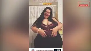 SSBBW lady Dancing | bbw girl | ssbbw big booty dance | cute big girl | ssbbw big booty