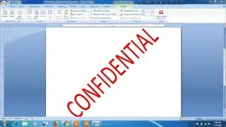 How to put watermark on selected pages in Microsoft Word
