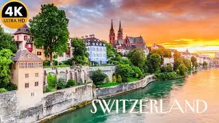 SWITZERLAND| WALKING AND DRIVING TOUR IN RHEINFALL, LAUTERBRUNNEN, MEIRINGEN| 4K  PART 1.