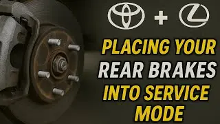 How to place your rear brakes into service mode in your Toyota with electronic parking brakes!