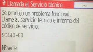 error sc440 Ricoh MP 301