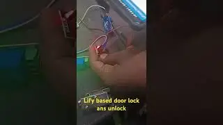 Lify based door lock and unlock #viralvideo #shorts #experiment #electronic #project #art