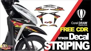 VARIO 125 - FREE CDR Template - DECAL - STRIPING - STICKERS [CORELDRAW]