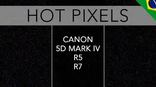 Comparativo ruído Hot Pixels 5DMark IV, R5 e R7