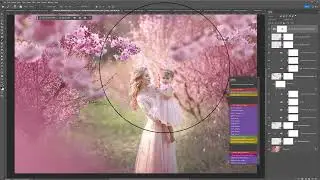 Adding Blossom Branches in Photoshop and toning to suit your own image with Pink Blossom Wash Finish
