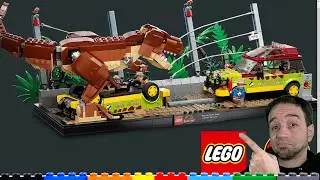 New LEGO Jurassic Park & World reveals! T.rex Breakout, Triceratops Pickup Ambush, Pyroraptor & Dilo
