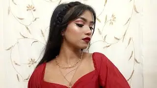 sexy  and  bold  red cut crease makeup tutorial .... 2021 |skincaretipsbydeepika |