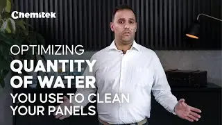 How to reduce the quantity of water used to clean solar panels?
