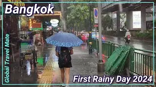 Bangkok First Rainy Day in 2024 No Monsoon Yet! 🇹🇭 Thailand