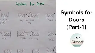 Symbols used for Doors in Civil Engineering (Part-1) | Engineering Drawing | Civil Engineering