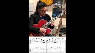 【Jazz Guitar Lesson】Crazy Jazz licks#3 Tritone Substitution 2-5-1 Chord Progression 